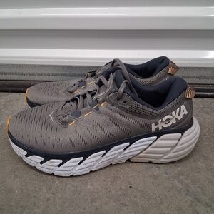 Hoka Men's Gray Running Shoes Wide Width